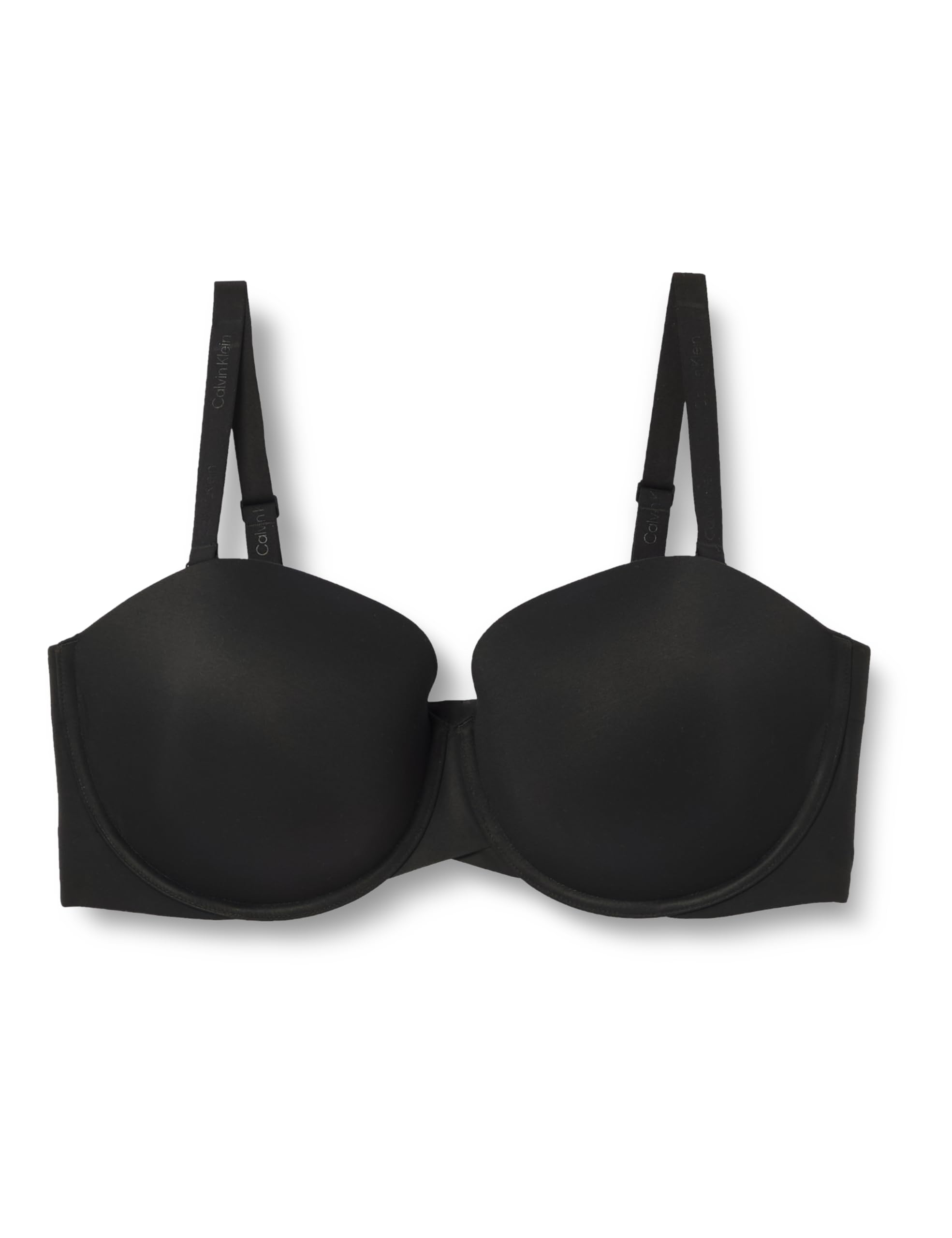 Calvin Klein Women’s Lightly Lined Strapless Bra with Stretch, Black (Black), 38DD