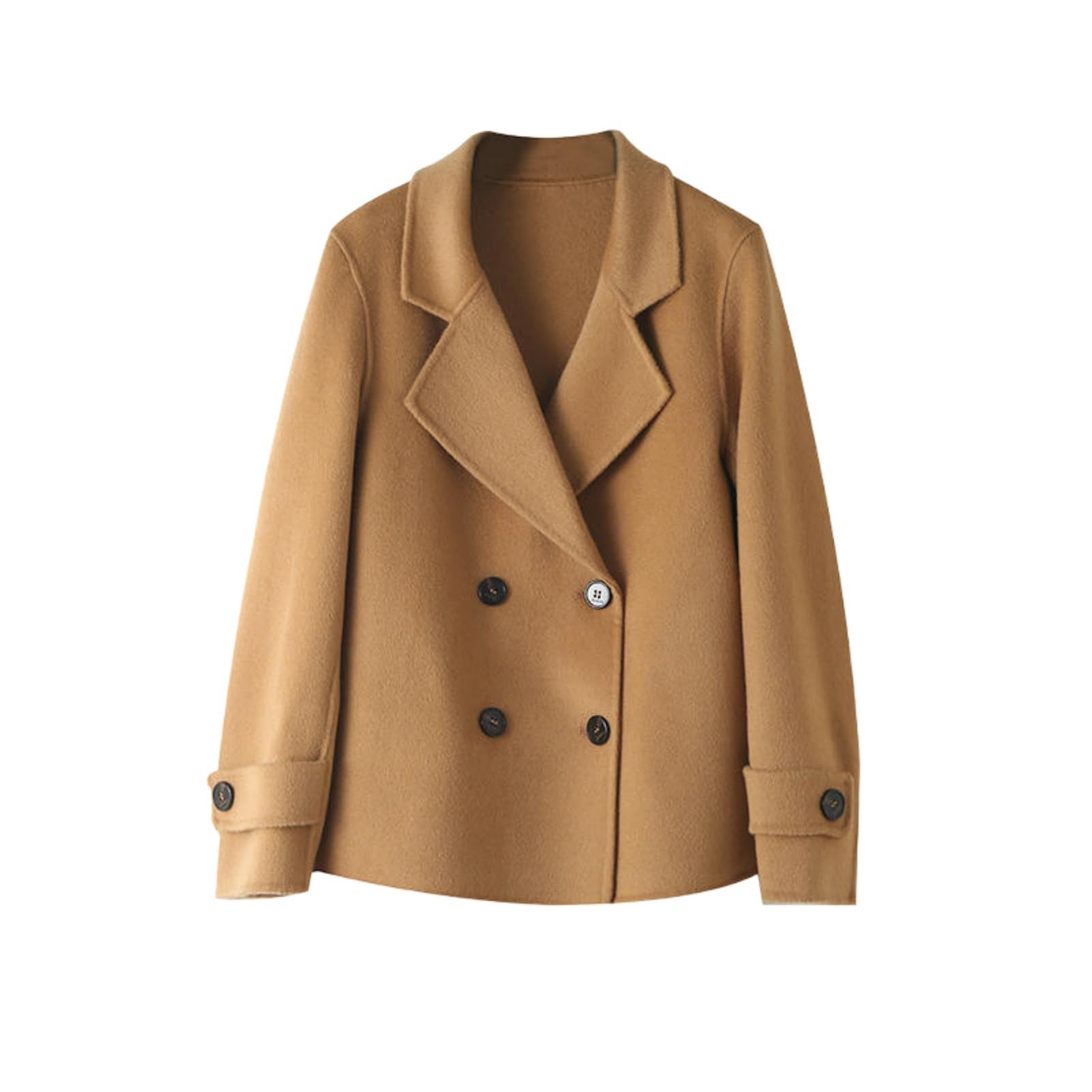 Chaqueta de tweed de doble cara para tus días de oficina y paseos otoñales en color marrón 5