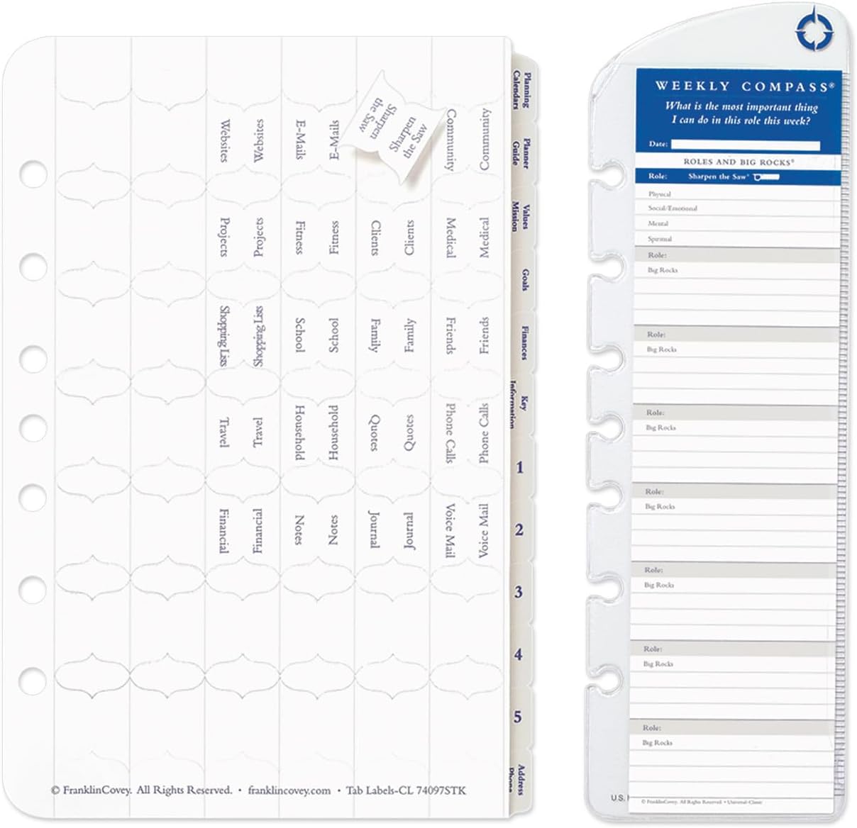 FranklinCovey - Starter Pack - Coordinates w/All Planning Page Designs (Classic)