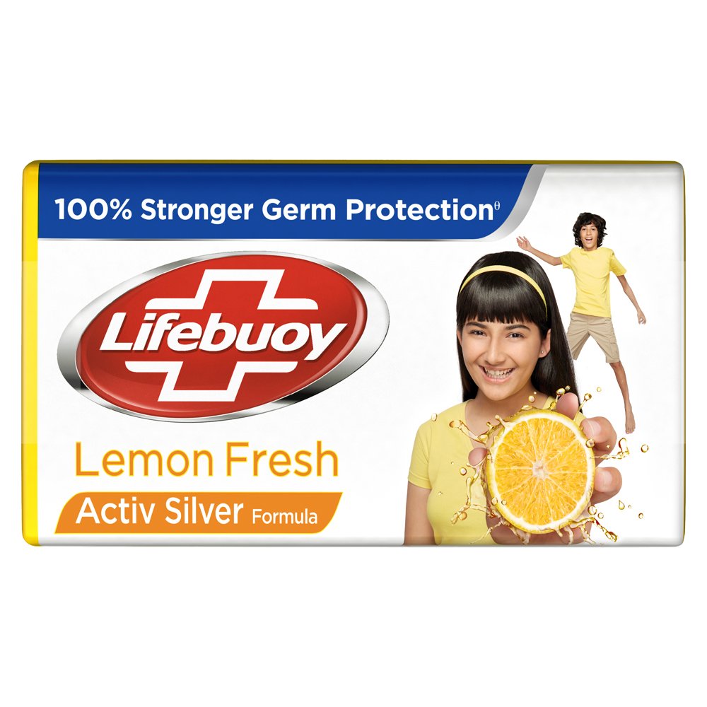 Lemon Fresh 100% Stronger Germ Protection Soap Bar|| 4 x 125 g