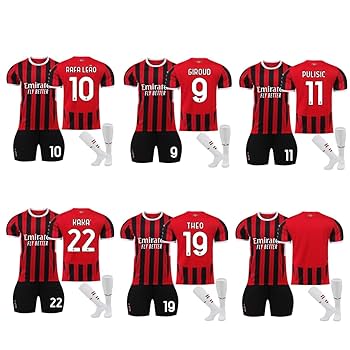 Amazon | ACミラン サッカーユニフォーム 24-25 ホーム 背番号9