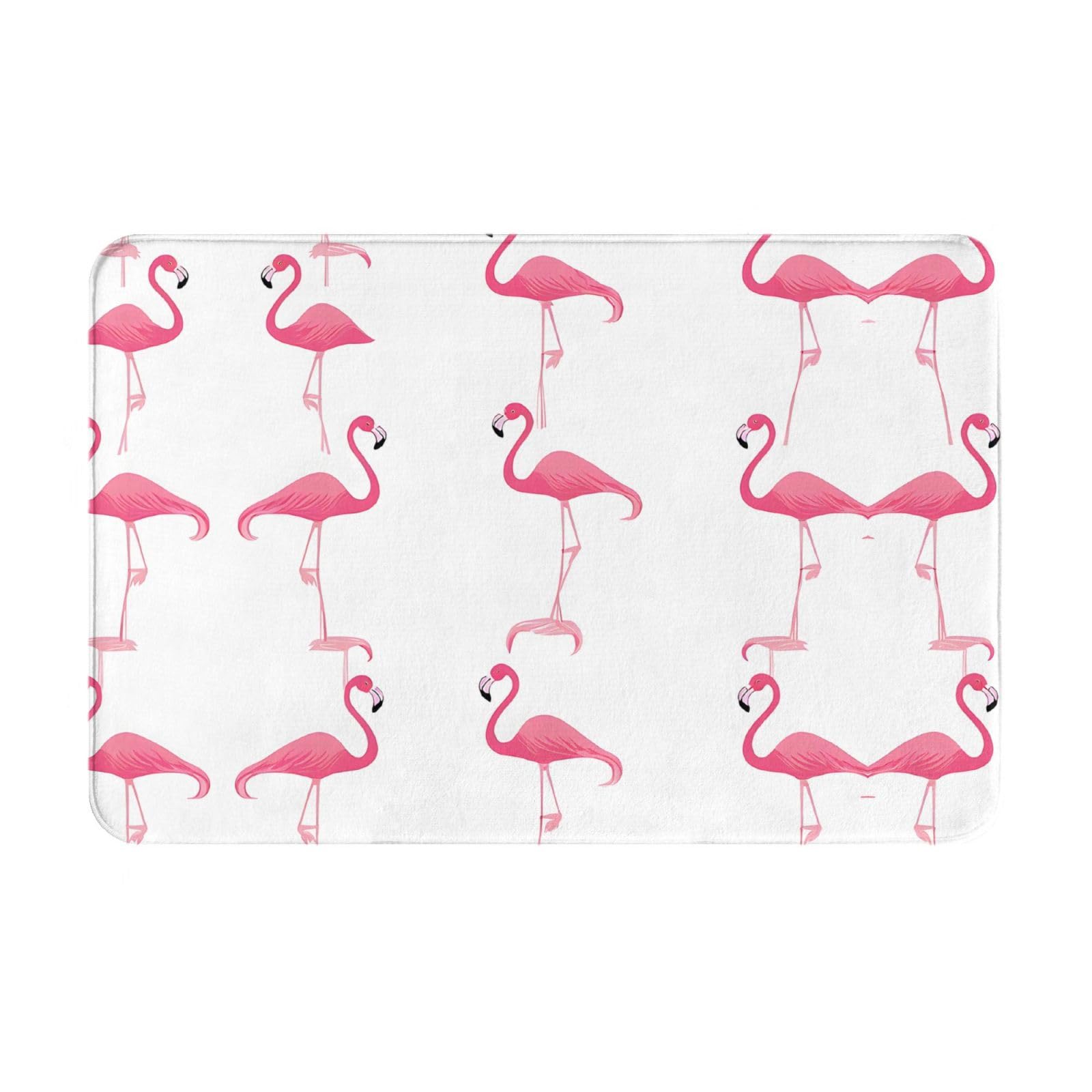 KDUBNJDS (Flamingos On White) Door Mat 23.6x15.7inch Welcome Mat,Front Door Mat,Outdoor Mats,Indoor Door Mat,Entryway Rugs Indoor,Floor Mats,Patio Rug,Bar Mat