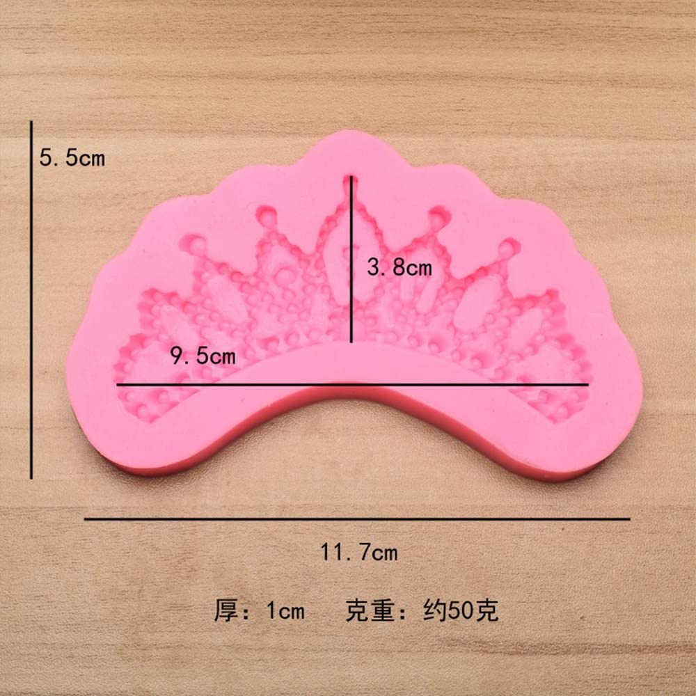 DIY Crown Silicone Mold Wedding Cupcake Topper Fondant Cake Decorating Tools Candy Jewelry Clay Chocolate Gumpaste Mould
