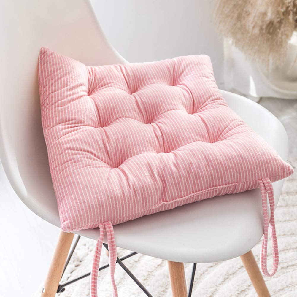Coussin de chaise respirant et surchargé rose 35x35cm | Galette confort lot de 6