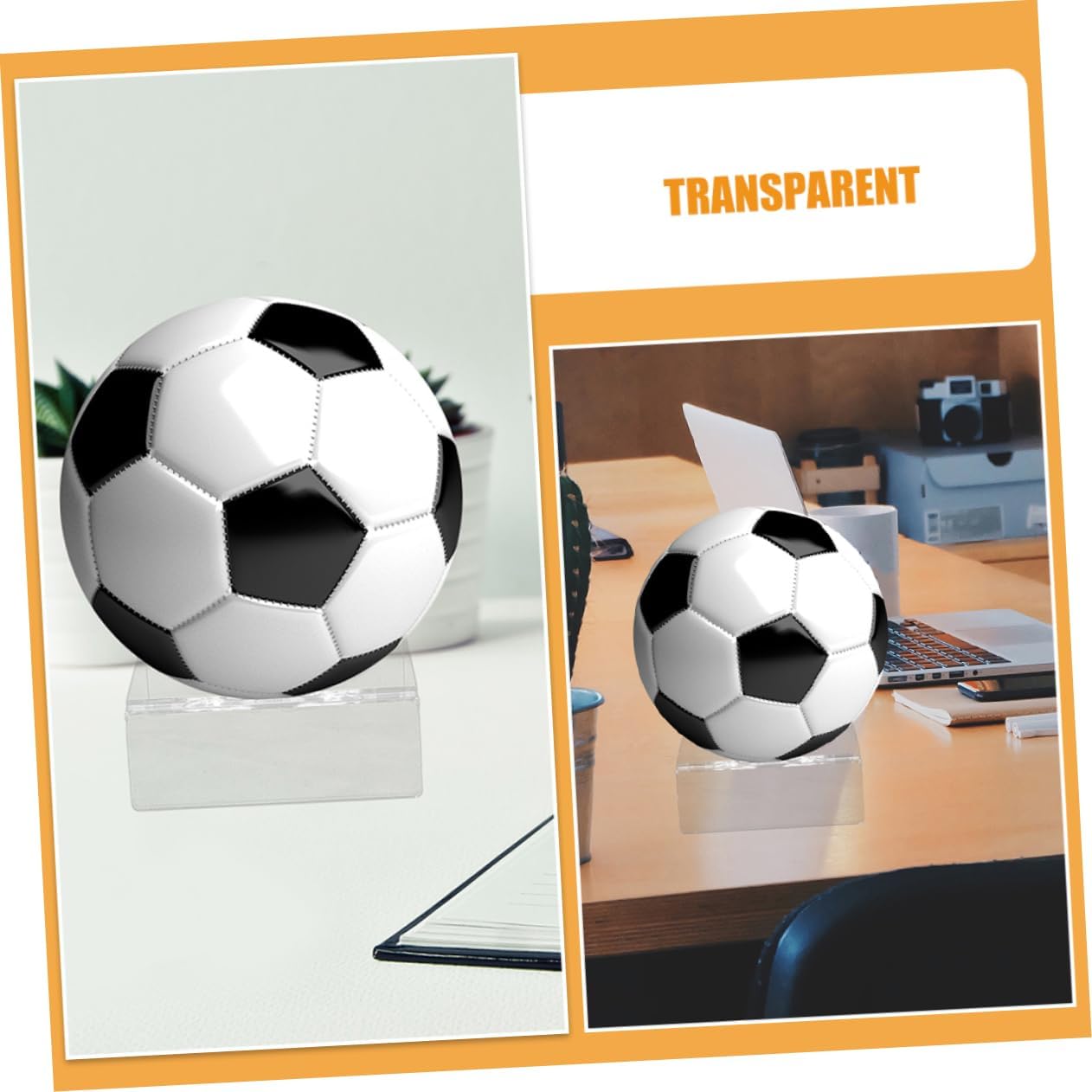 ULTECHNOVO Acrylic Sphere Display Stand Base for Basketball Football Volleyball and Decorative Balls Sturdy Sports Ball Holder for Collectors and Enthusiasts