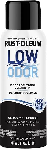 Rust-Oleum Low Odor Premium Gloss Spray Paint 312 g, Gloss Black Out