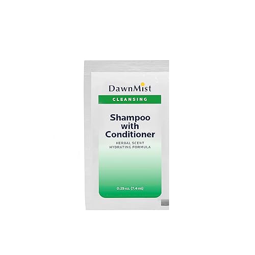 Dukal Dawn Mist Champú y acondicionador, 25 onzas, paquete de un solo uso (100 cajas de 5) (paquete de 500)