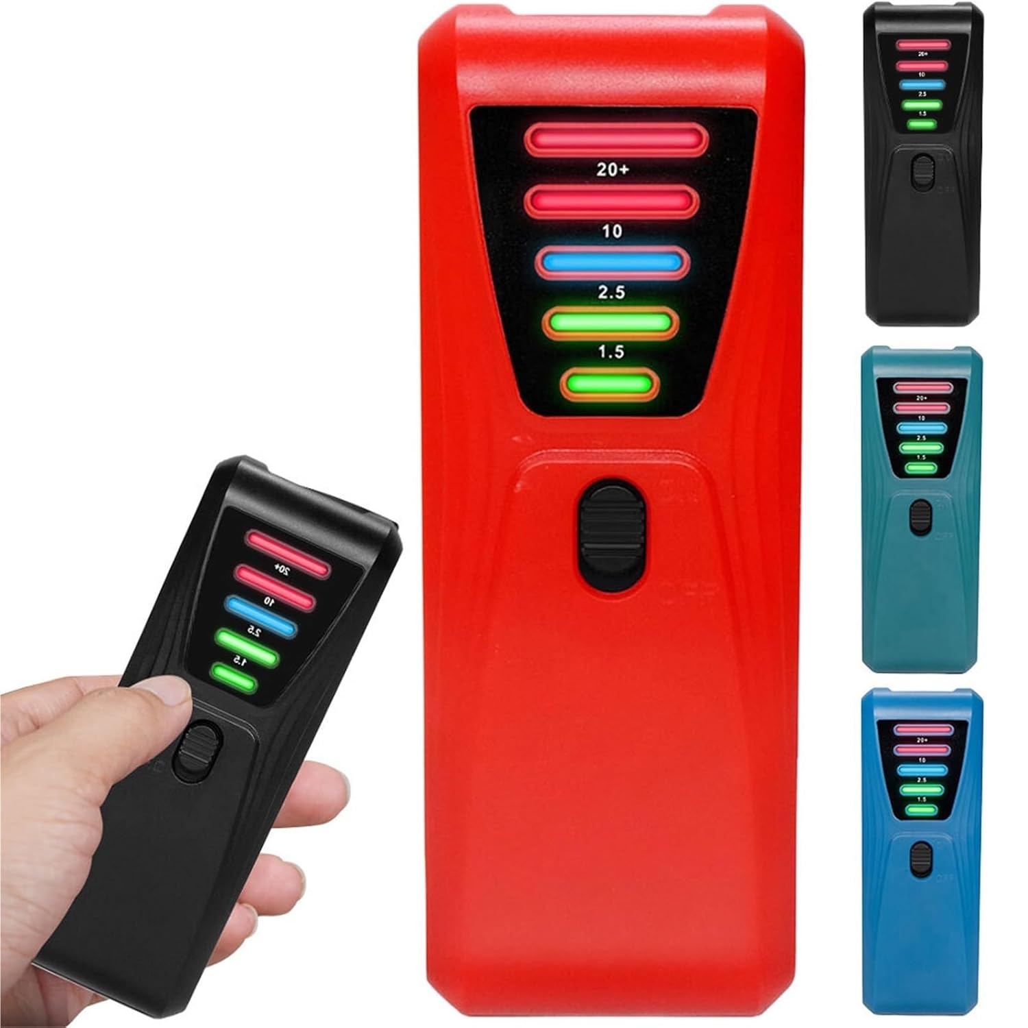 EMF Detector, EMF Meter Portable Reader Electromagnetic Field Radiation Detector High Accuracy for Industrial Construction,emf Reader(Green)