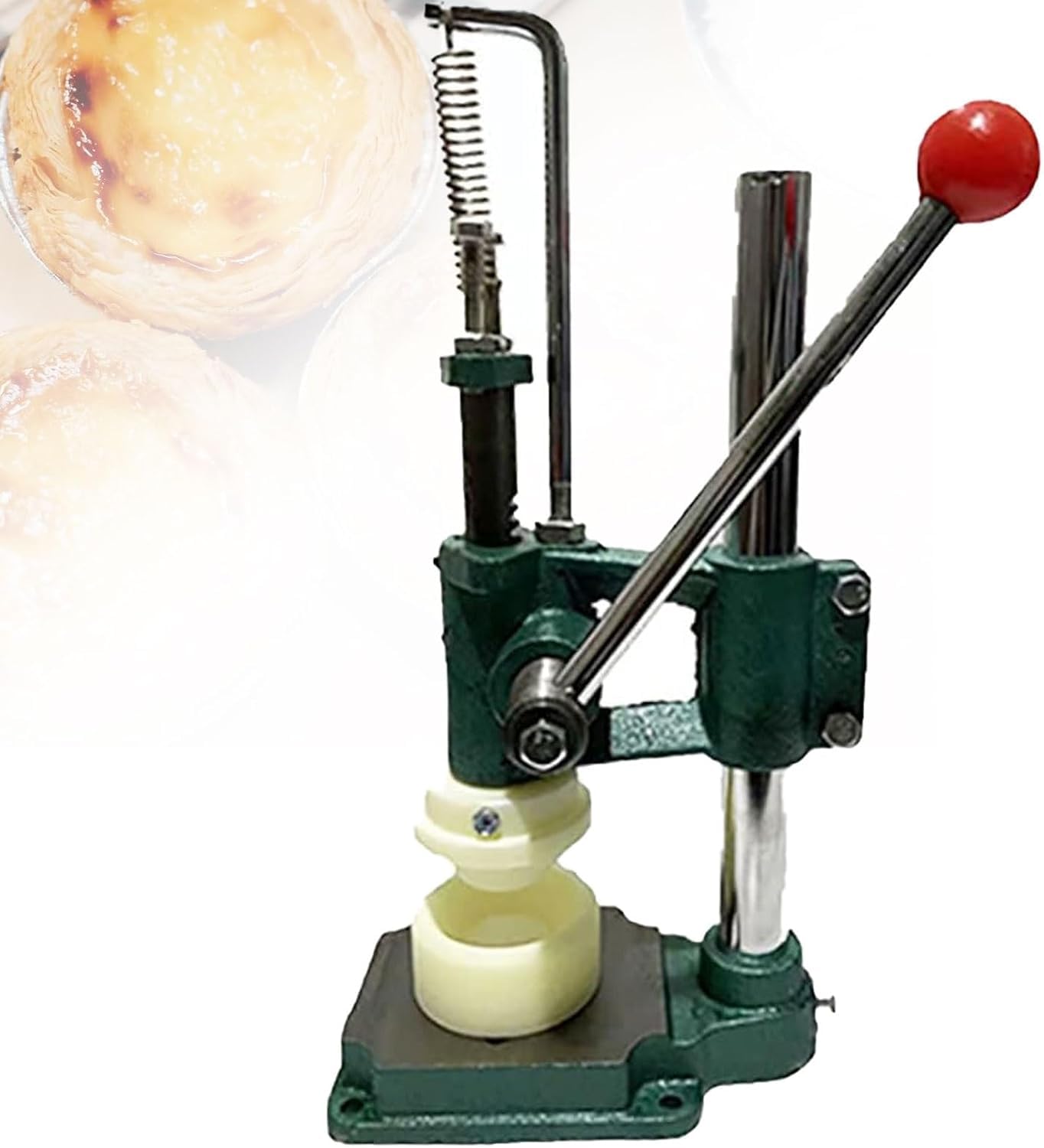 Máquina Manual para prensar tartaletas de Huevo para Uso Comercial y doméstico, Herramienta para moldear tartaletas de Crema pastelera para restaurantes, pastelerí y panaderí.