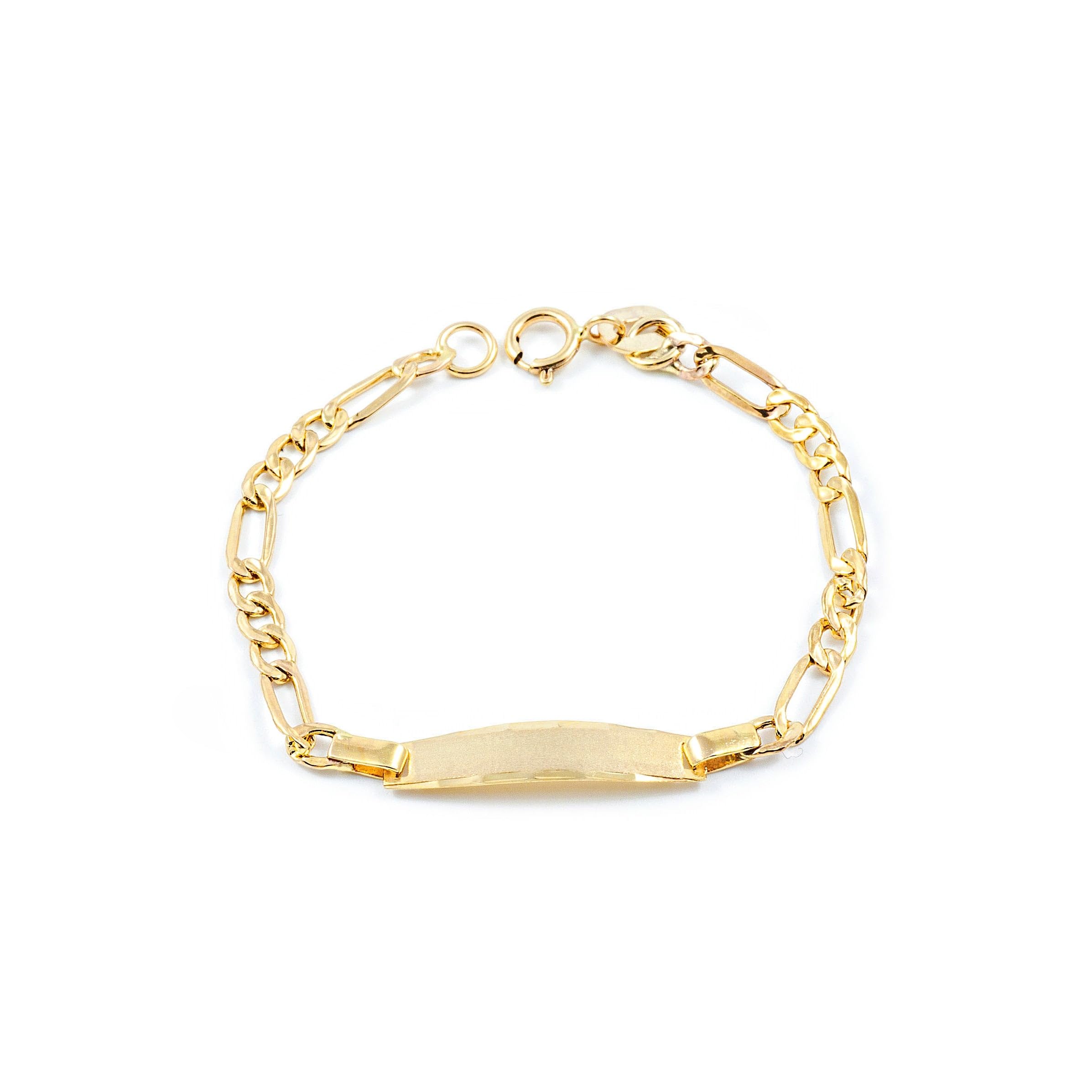 Monde Petit Bracelet Enfant Or Jaune 9 Carats - Coffret cadeau - Certificat de garantie