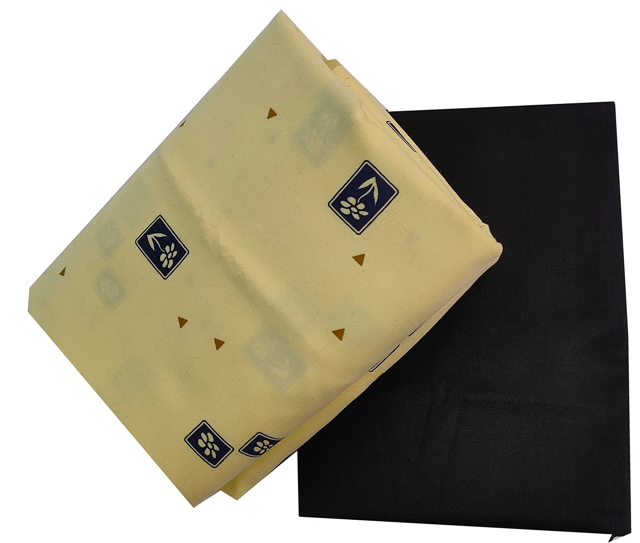 Men's Poly Cotton Shirt And Trouser Unstitched Fabrics Set (Multicolor_Freesize)-image-9