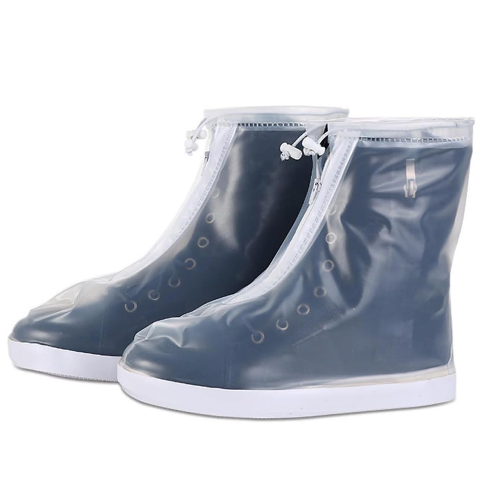 Surchaussures Lavable Couvre Chaussure Impermeable Surchaussures Impermeables Surchaussure Couvre Chaussures Avec Fermeture Eclair, Antidérapant Réutilisable pour Hommes Femmes