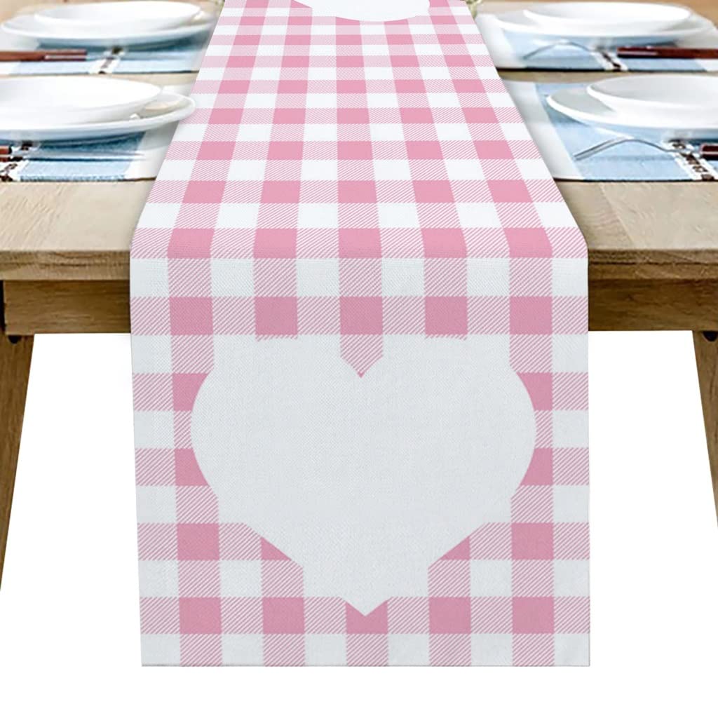 Table à manger chemin de table plaid coton lin nappe fête anniversaire