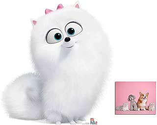 Gidget from The Secret Life of Pets 2 公式段ボールカットアウト/スタンドアップファンパック 78cm x 73cm 8×10の写真付き
