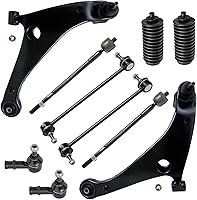 Vista 133 de Detroit Axle - Kit de suspensión delantera de 10 piezas para Chrysler 200 2007-2010 Sebring 2008-2014 Dodge Avenger 2008-2014, 2 brazos de control
