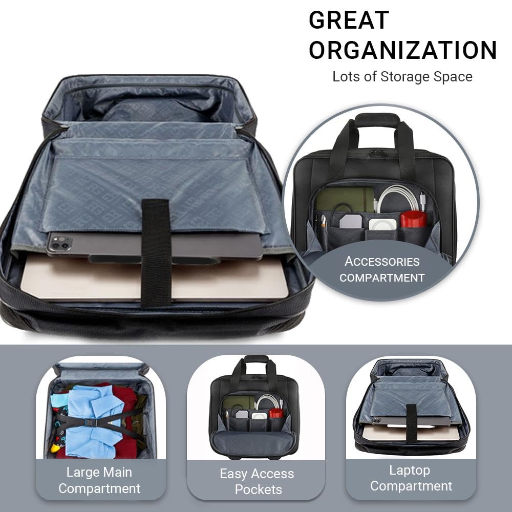 RUGGARD Rolling Laptop Case – Stylish 15.4