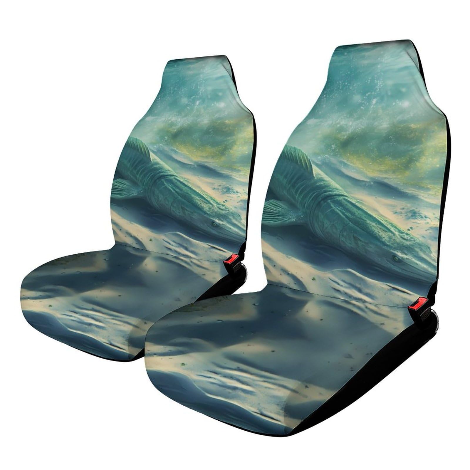 Sturgeon Fish Car Seat Covers Universal Car Front Seats Protector Auto Interior Accessories 2PCS