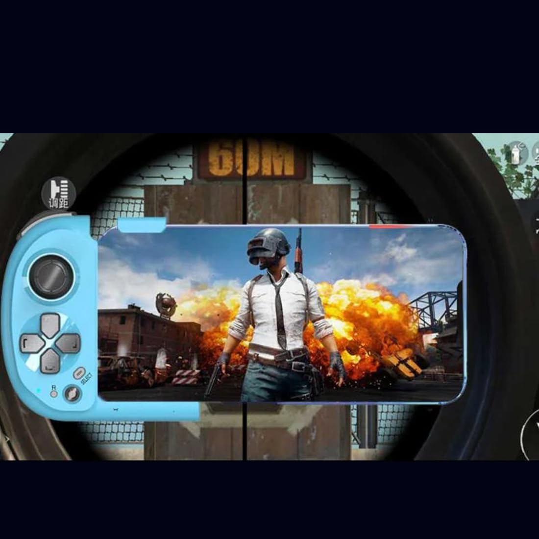 GNCHome Controlador de Juegos Móvil Inalámbrico, Control Remoto Inalámbrico para Gamepads Izquierdo y Derecho, Compatible con iOS y Android, Windows, Controlador Móvil Retráctil