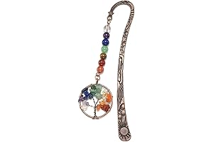 Tree of Life: 7 Chakra Crystal Bookmark