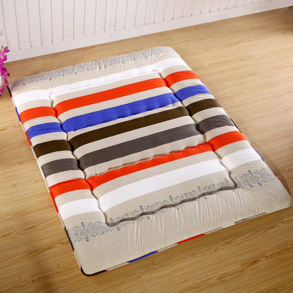 Japanese Floor Futon Mattress, Breathable Thick Tatami Floor mat Mattress topper Pad Cover Bed roll For students Dorm Home-O 120x200cm(47x79inch)