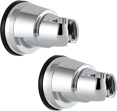 Miniatura 12 de iFealClear Soporte de cabezal de ducha con ventosa al vacío, soporte de cabezal de ducha de mano extraíble, soporte rociador de cabezal de ducha,