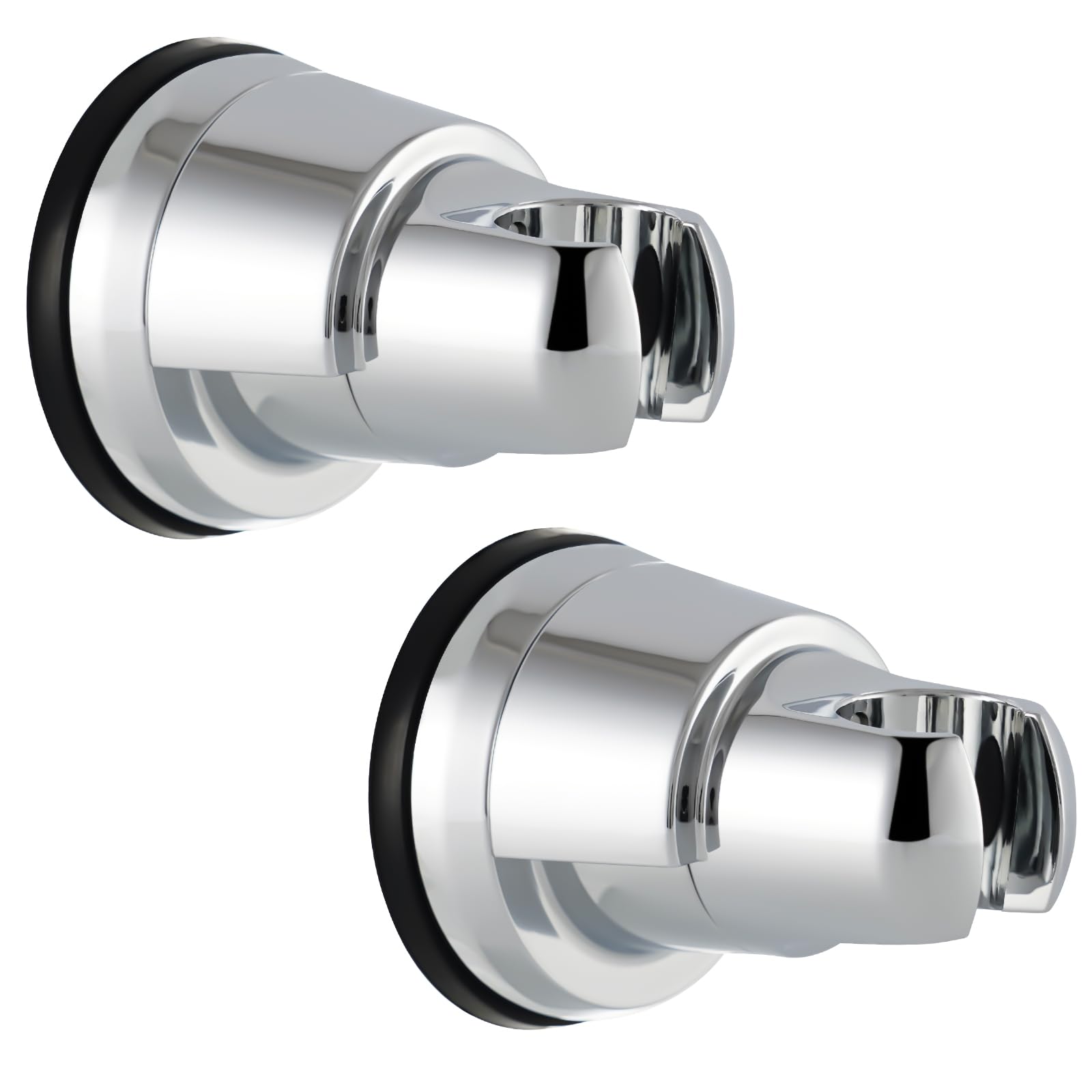 2-Pack Shower Head Holder Suction Cup Vacuum Handheld Shower Holder, Chrome
