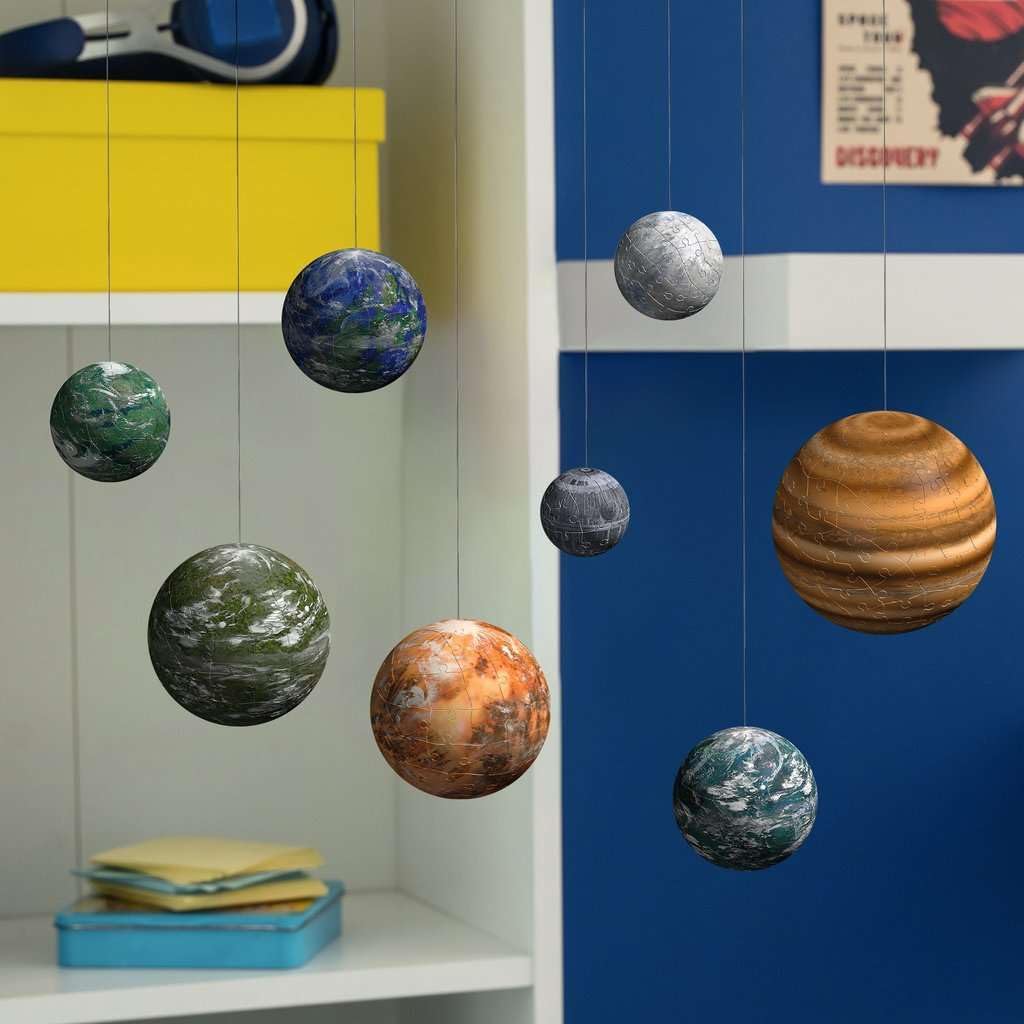 Ravensburger - 3D Puzzle Kids Planets Galaxy Star Wars | 3D Puzzles for Children 6 Years and Over | Model Kits for Building 531 Pieces | Gift Child 6 Years or Over