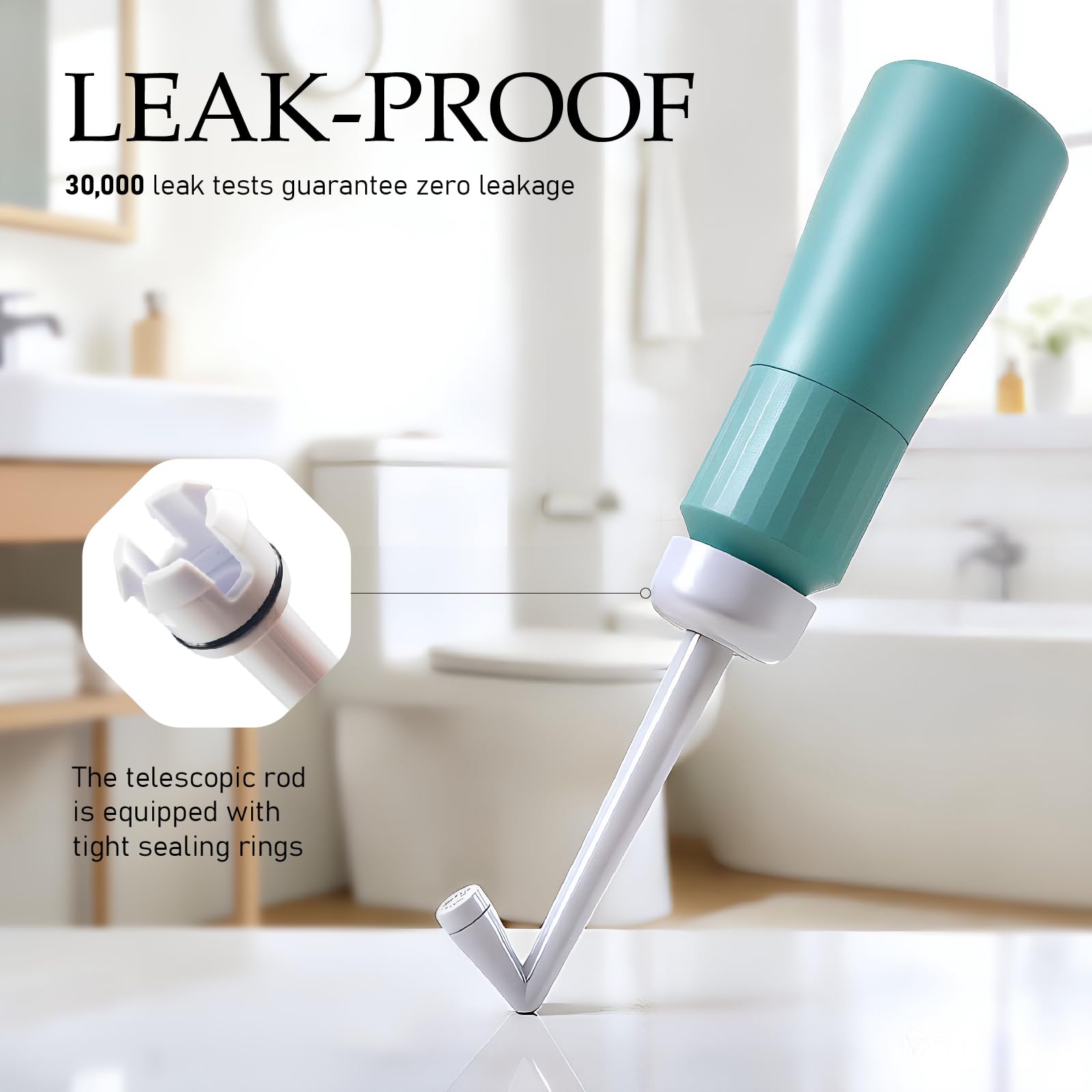 Bidé portátil para viajes, botella Peri a prueba de fugas, cuidado posparto, botella de lavado de higiene personal de mano con boquilla retráctil y bolsa de almacenamiento, registrado por la FDA y