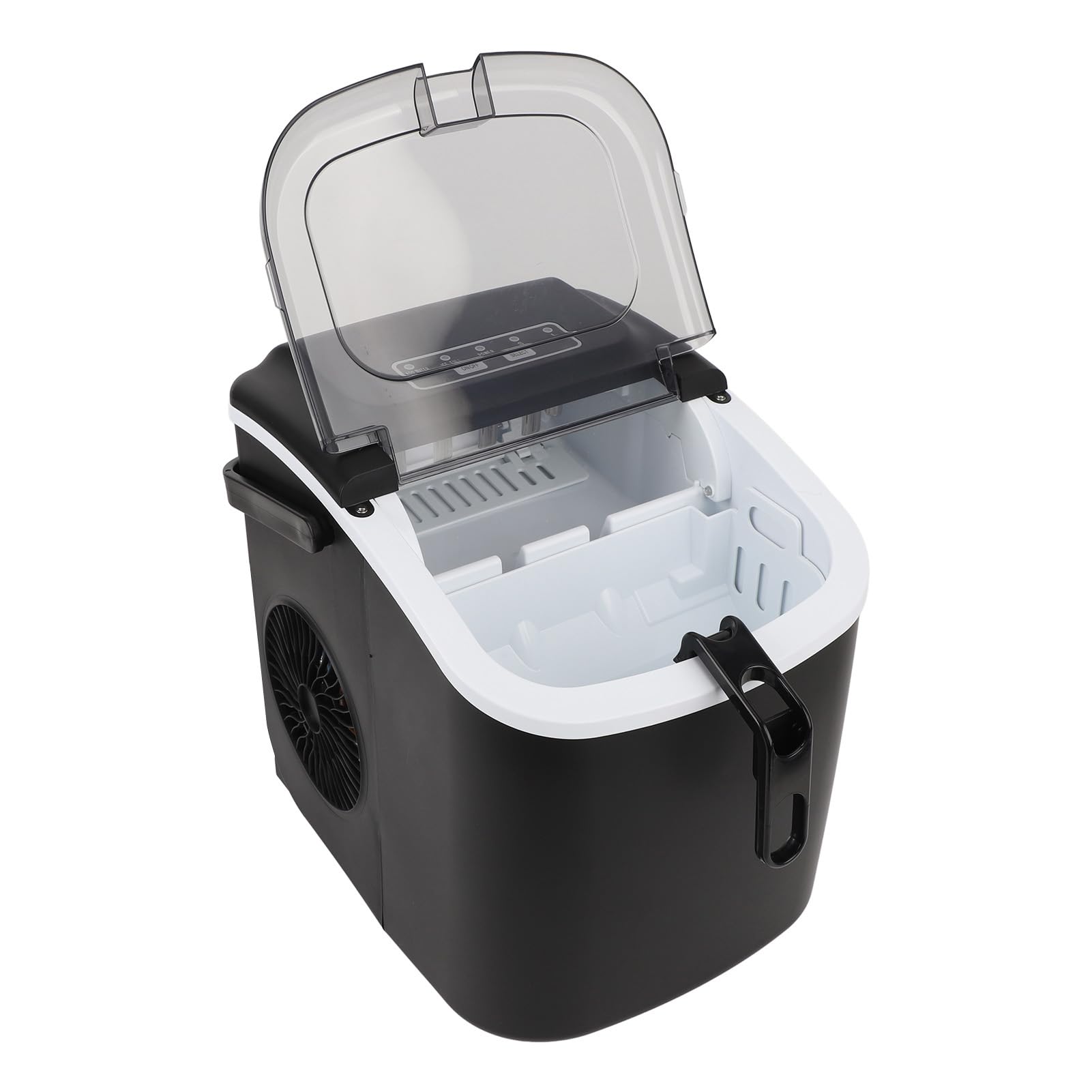 RiToEasysports Máquina de Fabricantes de Hielo, Fabricante de Hielo Portátil 9 en 6 Minutos 26 Libras con Primicia y Canasta para la Fiesta de la Oficina de la Cocina en casa.