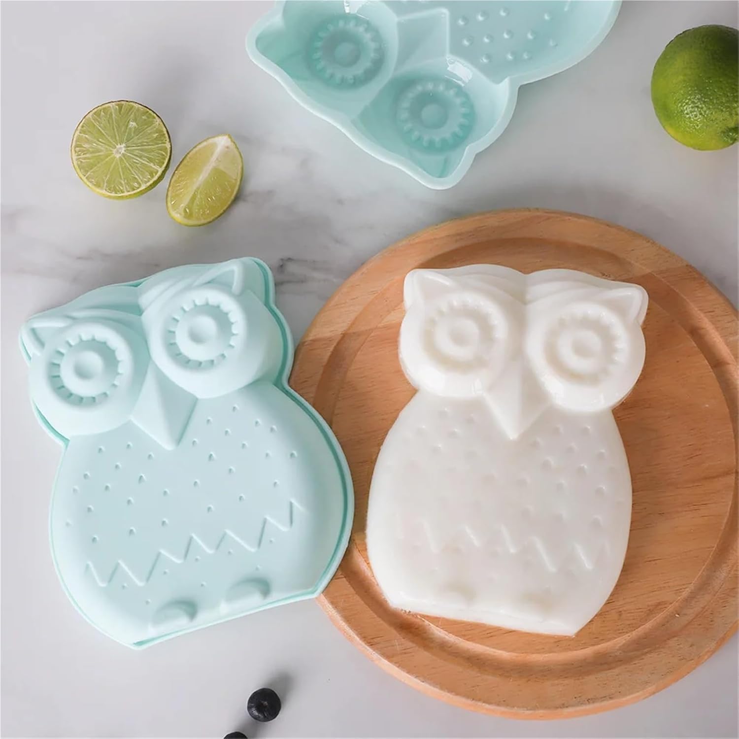 Creative Silicone Baking Children's DIY Mini Cake Mould Dinosaur Owl Bear Animal Pan(B)