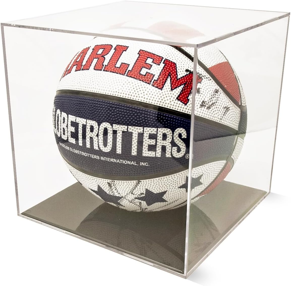 BallQube Basketball Display Case Autograph Display Cube Memorabilia Display Square Clear Holder Box