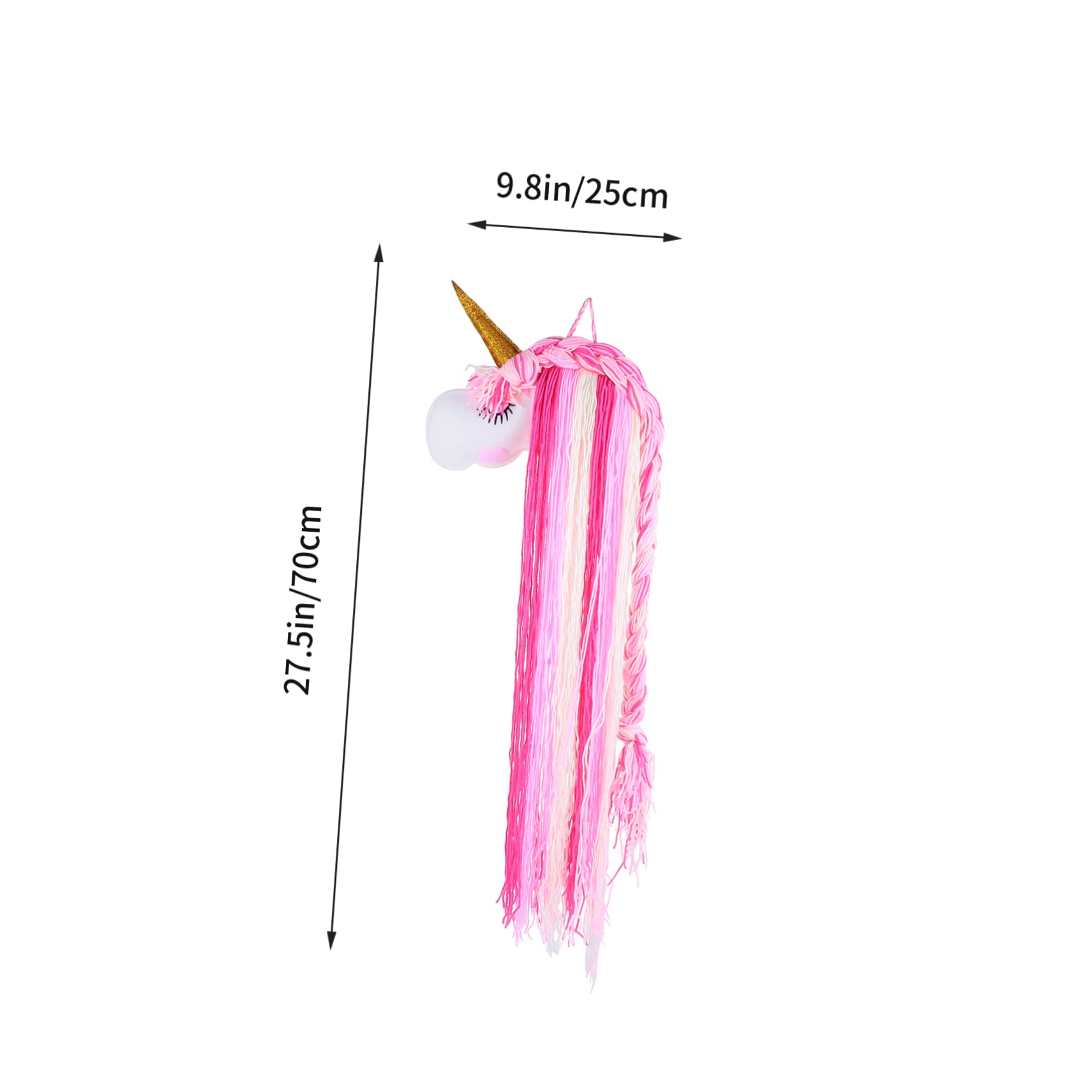 PRETYZOOM 1Pc Unicorn Hair Clip Holder Felt Unicorn Organizer for Hair Bows Clips Accessories Cute Wall Hanging Storage for Festive Decor