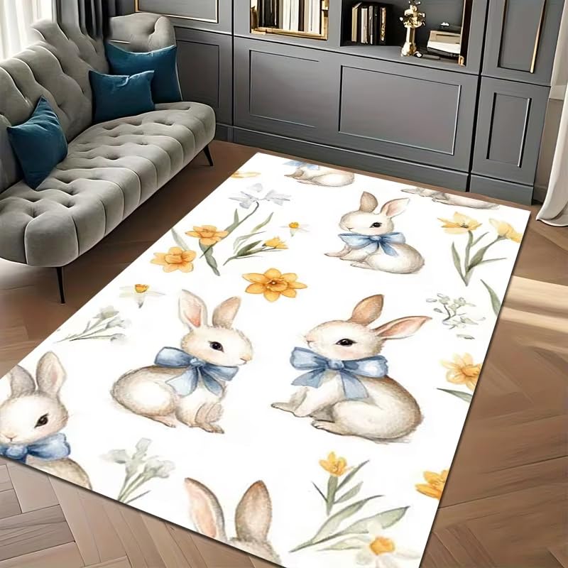 Alfombra de dibujos animados lavable de 70x100cm para cocina y entrada de casa