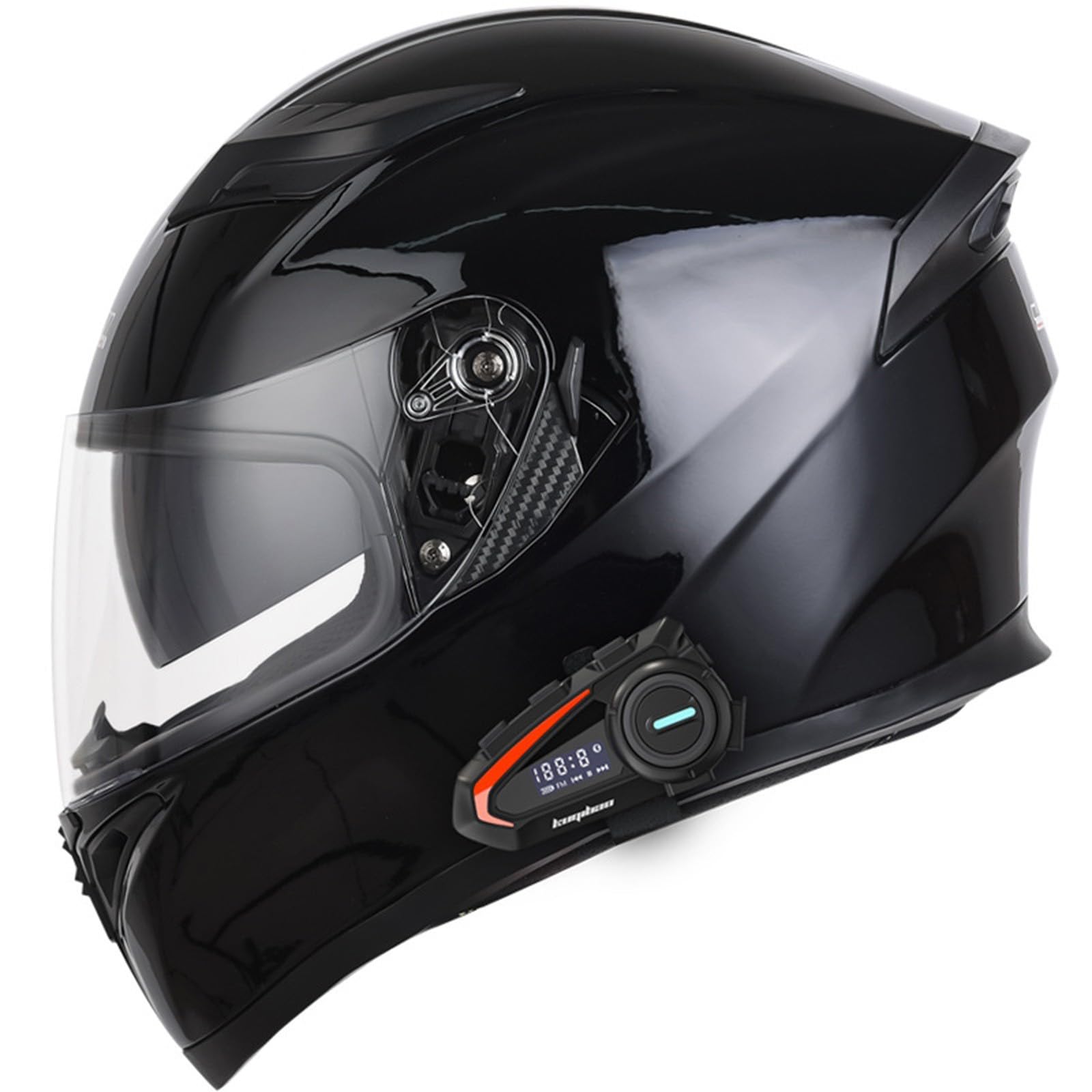 Casco Moto Jet Aperto Con Bluetooth - Doppia Visiera, Altoparlante E Microfono Integrato | Certificazione ECE Per Scooter E E-Bike - Foto 12