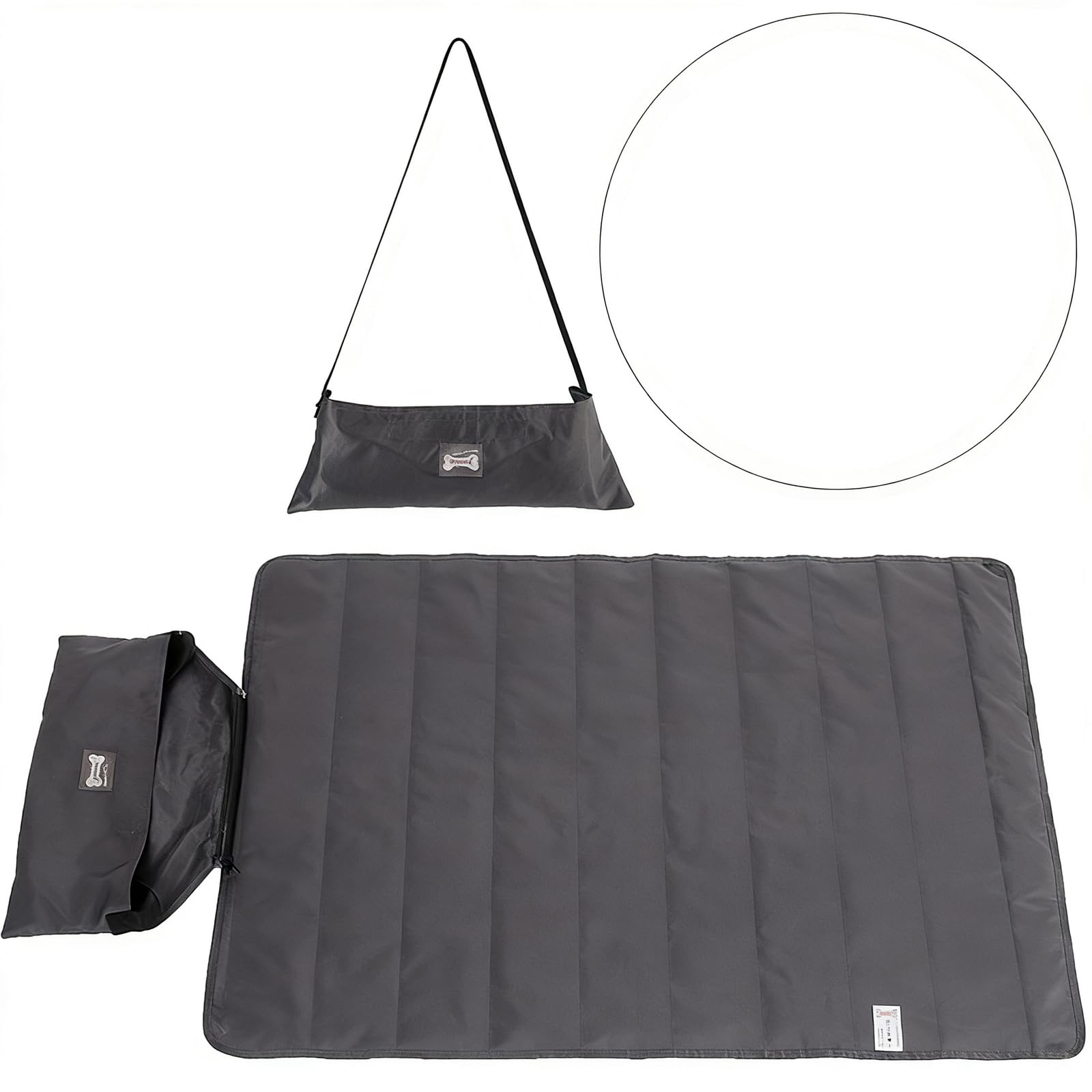 mophrati Puncture-resistant Hammock 2 Person Featuring Easy To Clean Waterproof Hammock Replacement Fabric For Long-lasting Dog, grey, 70CM