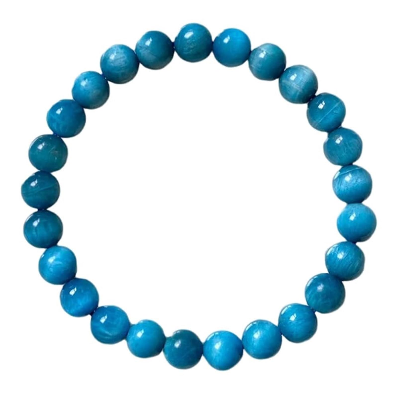 Bracelet jade bleu extensible pour harmoniser les énergies - 5