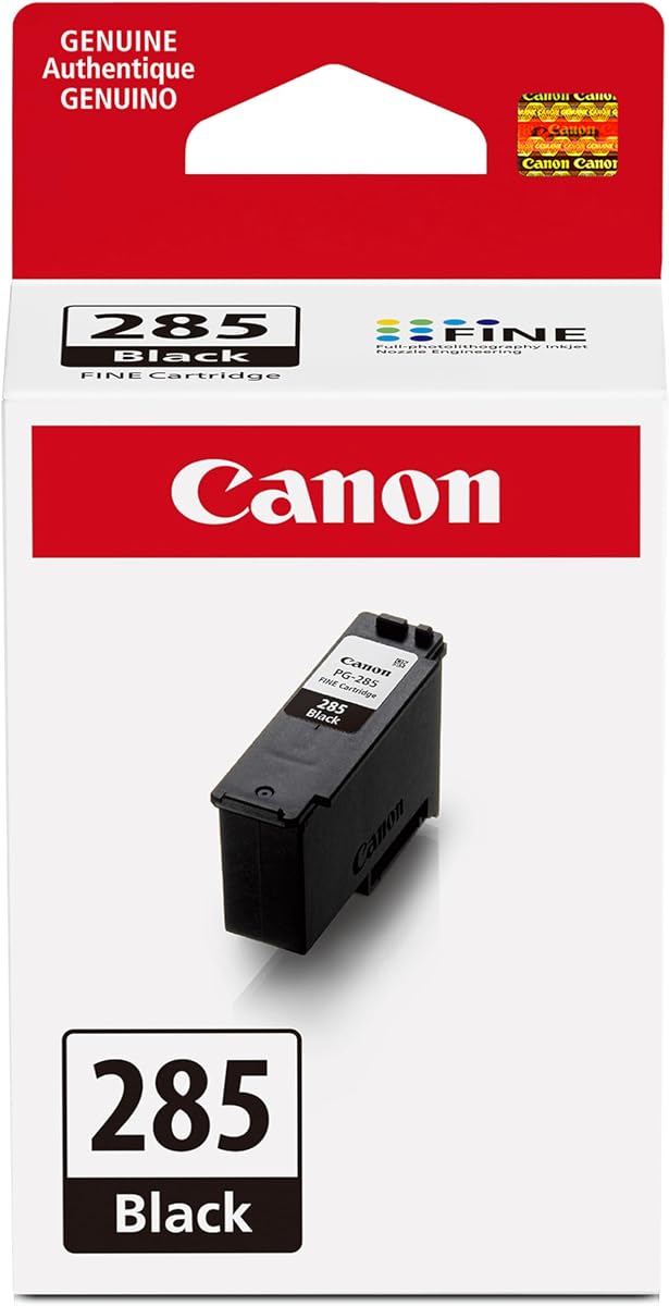 Cartucho de tinta negro original Canon PG-285, compatible con TR7820, TS7720/7722