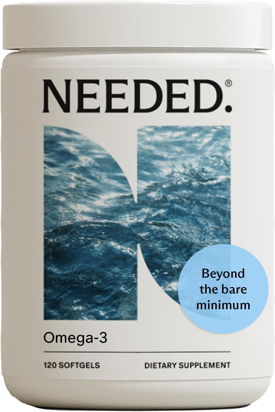 Needed. Prenatal Omega-3 – High Potency Dose of Sustainably Sourced Fish Oil, Lemon Zest Scented, 1000mg DHA, 1000mg EPA, Encased in a Gelatin-Free, Plant-Based Softgel Shell Needed. Prenatal Omega-3 – High Potency Dose of Sustainably Sourced Fish Oil, Lemon Zest Scented, 1000mg DHA, 1000mg EPA, Encased in a Gelatin-Free, Plant-Based Softgel Shell