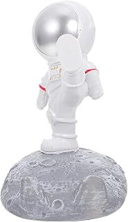 Garneck Suporte Do Telefone Celular Resina Astronauta Astronauta Astronauta Espaço Exterior Estatueta Estátua Decoração de Mesa Titular Supporter Telefone Tablets Telefone Mesa Central
