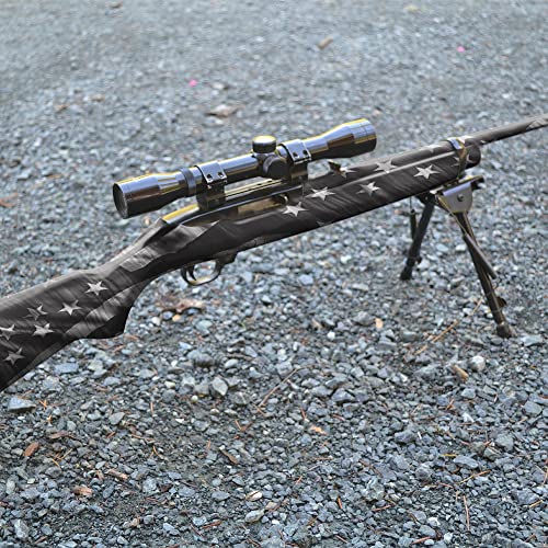 Gunskins Rifle Skin - Premium Vinyl Gun Wrap With Precut Pieces - Easy To Install And Fits Any Rifle - 100% Waterproof Non-Reflective Matte Finish - Made In Usa - Proveil Victory Grey #TOP5