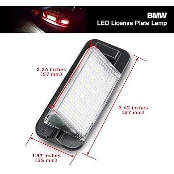 Amazon.com: E36 Led License Plate Light Replacement for B-MW