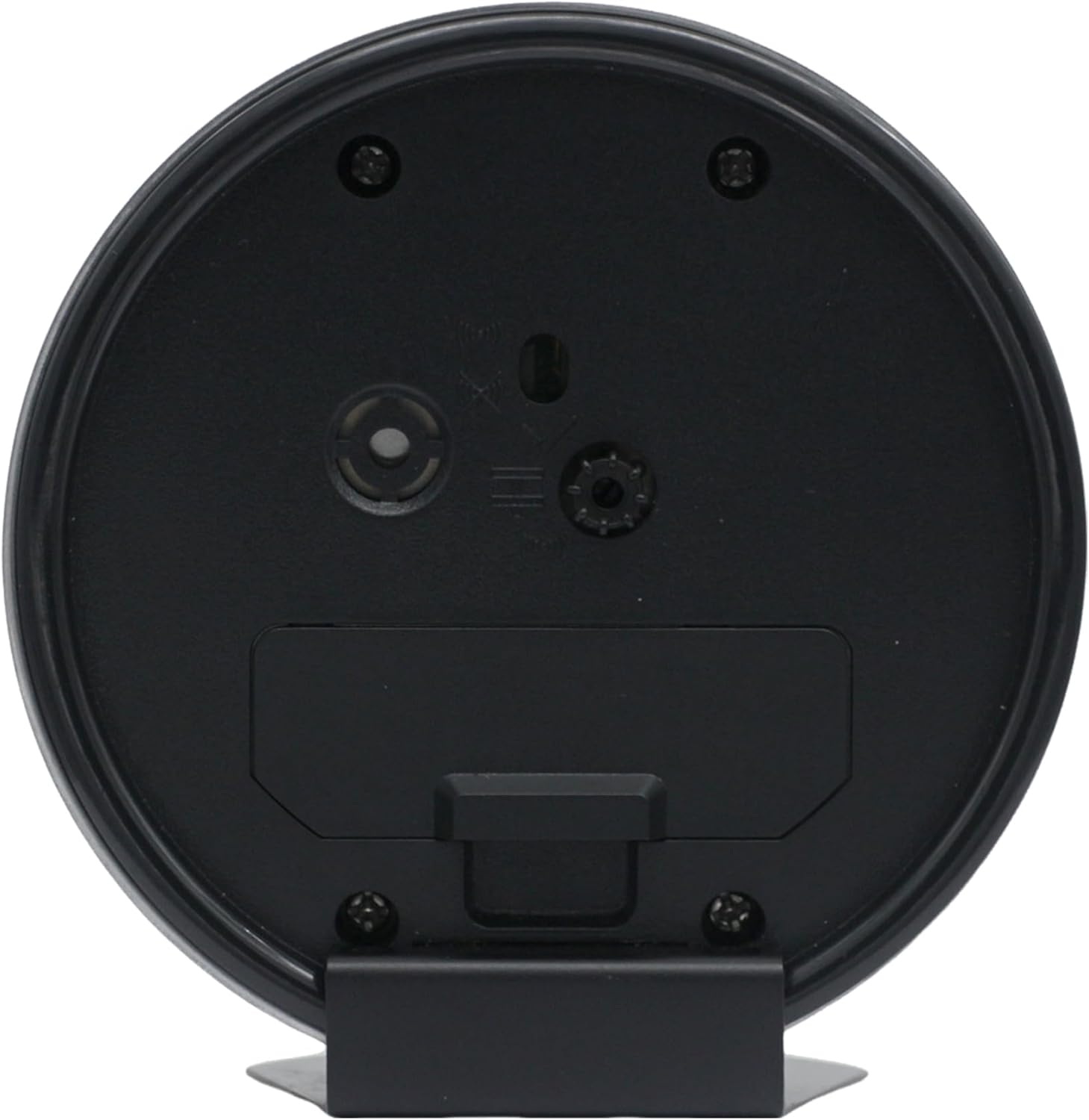 SEIKO Aero Non Ticking Bedroom Alarm Clock, 4 Inch, Black