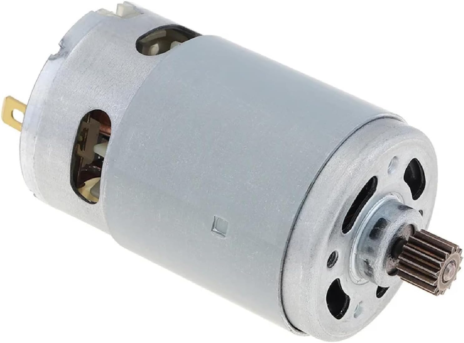 RS550 Brushed Motor, 21V, 14 Teeth Gear, for 4/6 Inch Cordless Mini Chainsaw, Power Tool Replacement Part (Brushed Motor)