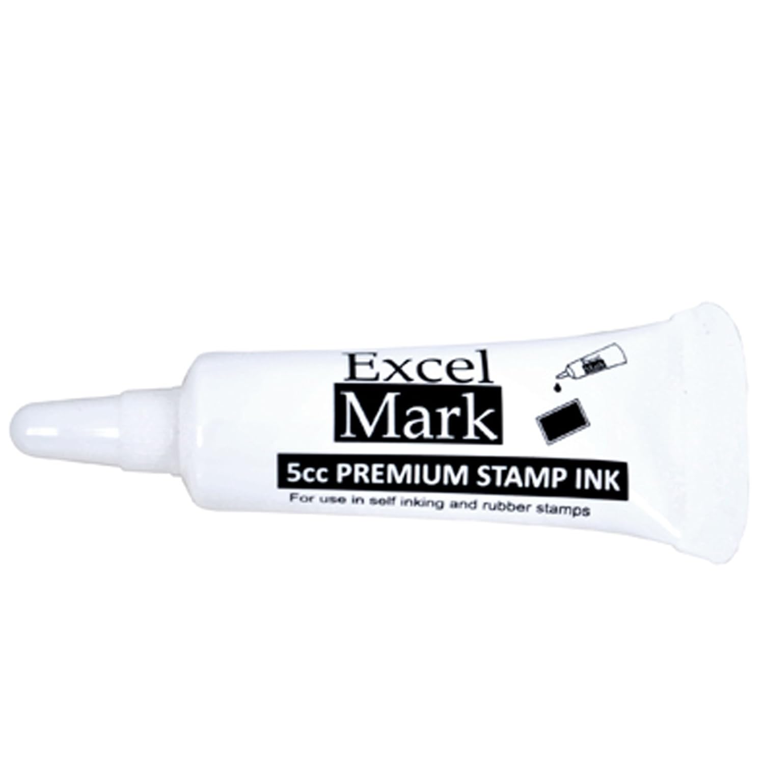 ExcelMark Premium SelfInking Stamp Refill Ink 5cc (Black) Amazon