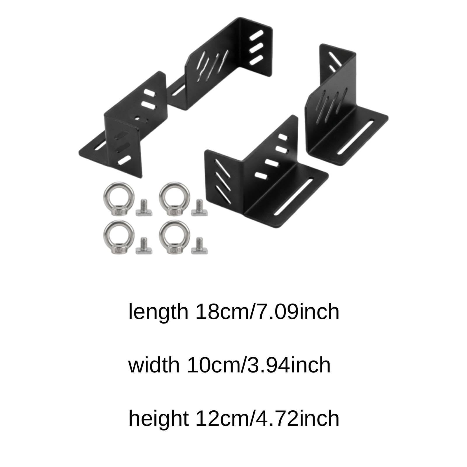 Juego de Anclajes de Esquina para Portaequipajes de Techo. Fácil Instalación. Compatible con La Mayoría de Los Sistemas de Barras Transversales. Acces, T Head Slot Screw