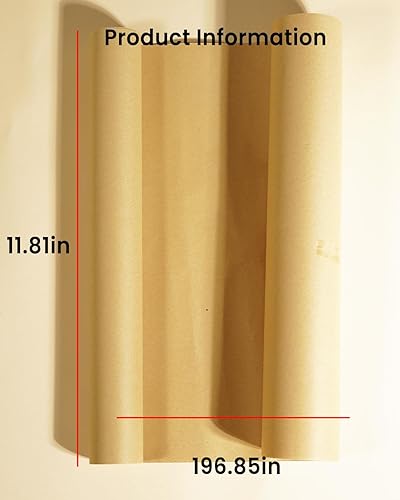 Miniatura 2 de Papel de regalo de estraza marrón de 196.85 pulgadas, 11.81 pulgadas de ancho, envoltura de regalo ecológica para flores, ramos y manualidades de