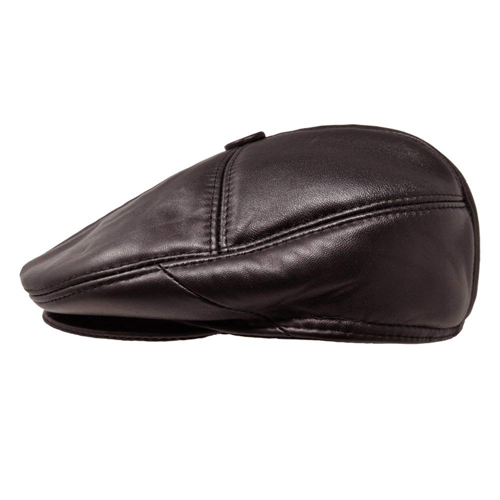 lambskin leather hats
