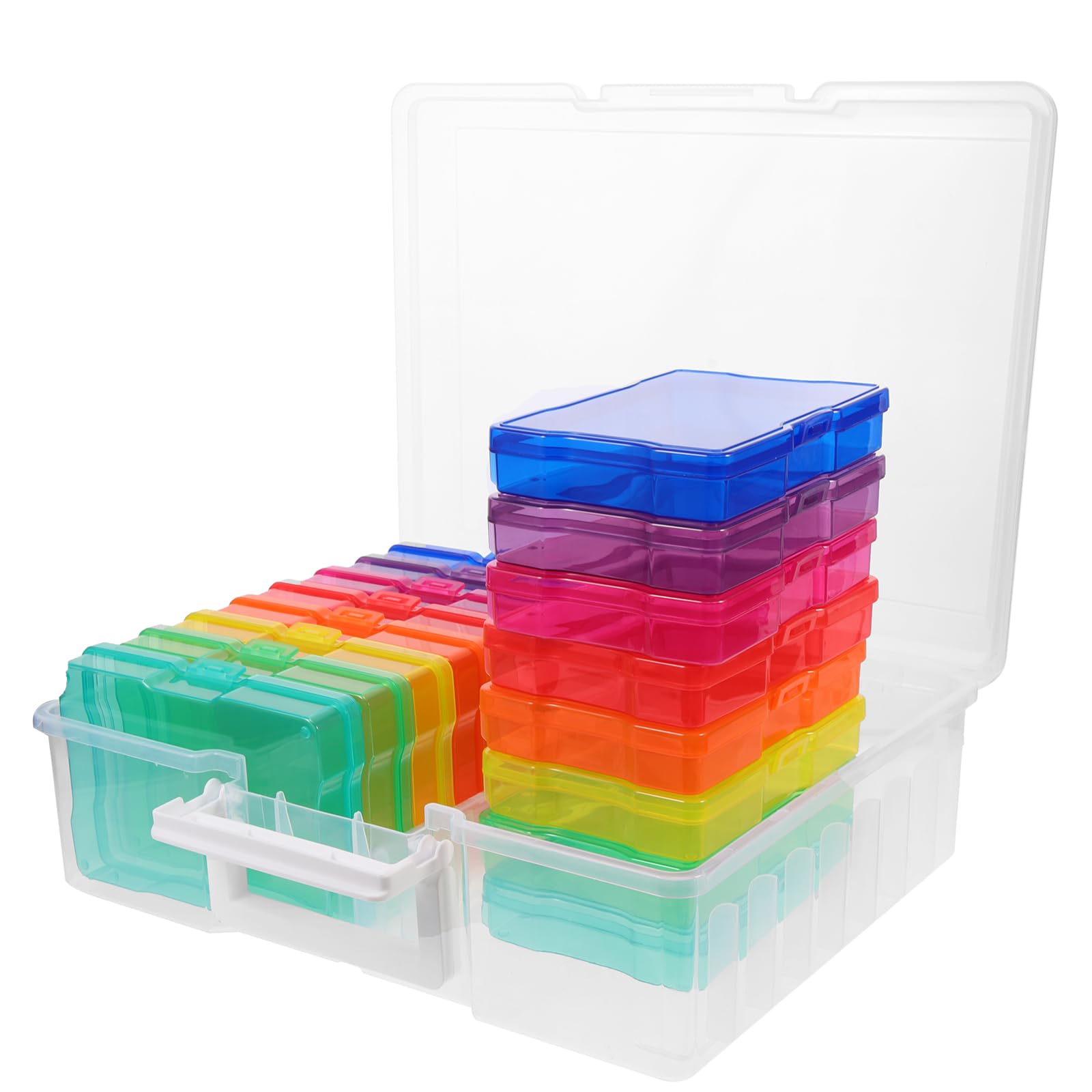 LABRIMP Kunststoff-aufbewahrungsbox Für Fotos Grußkarten-organizer Foto-organizer Transparent Leicht Langlebig Schmuckschatulle Kartenaufbewahrungsbox