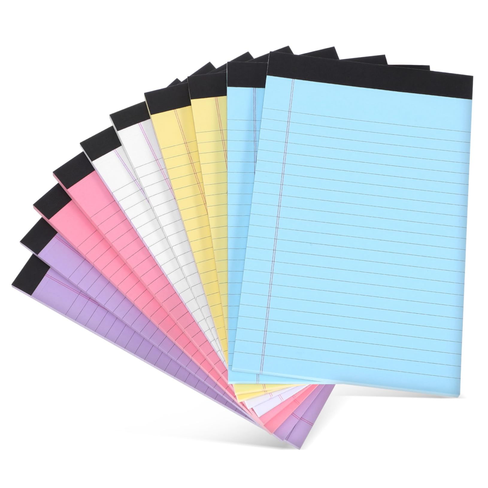 Blocco Note A5 10 Confezioni in Carta 50 Fogli a Righe | Tratteggio Puntinato Superiore, Strappo Facile, per Disegno e Annotazioni Pratiche
