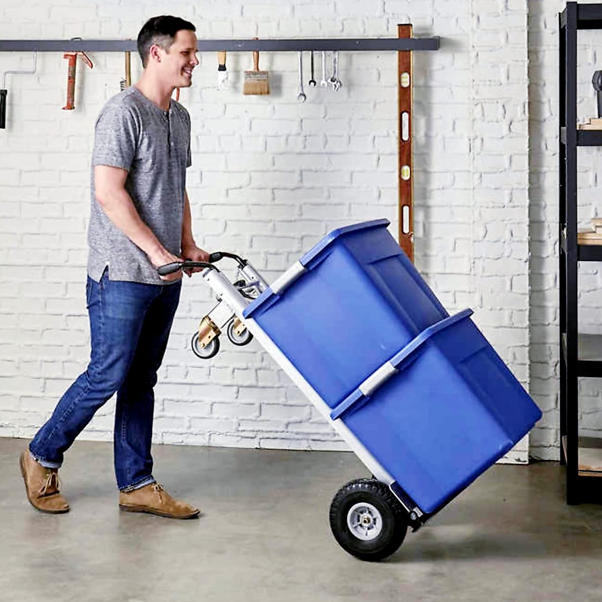 COSCO Hand Truck Moving CART Trolley 100lb Capacity Commercial Grade Folding Toe Plate Quick 1